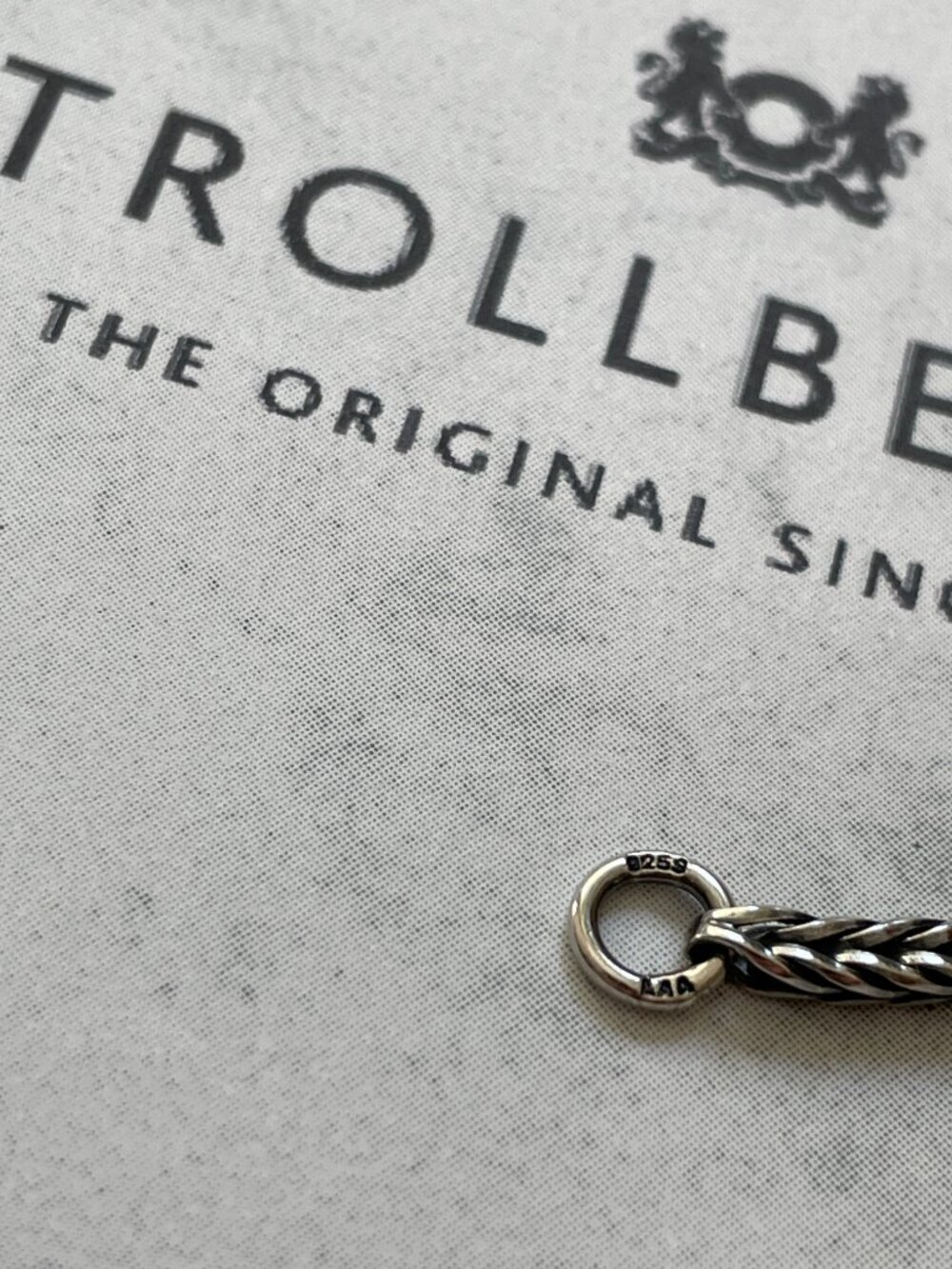 TROLLBEADS 925 Sterling Silver Foxtail Flexible Chain Bracelet 8.25 NEW - Picture 4 of 4